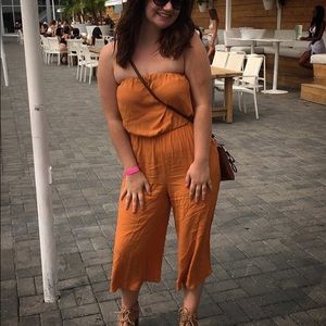 M-Boutique Orange strapless romper